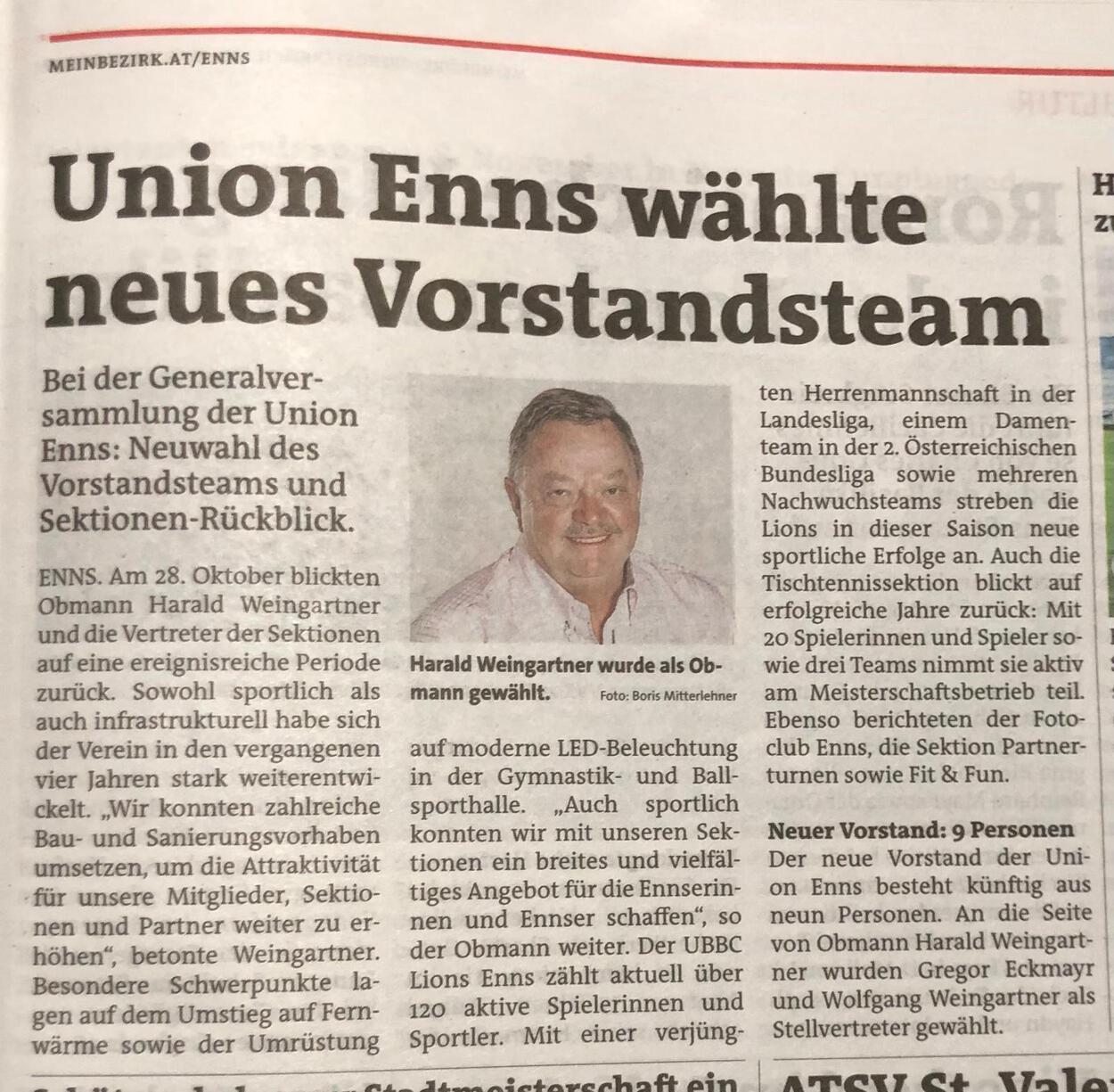 Generalversammlung der Union Enns